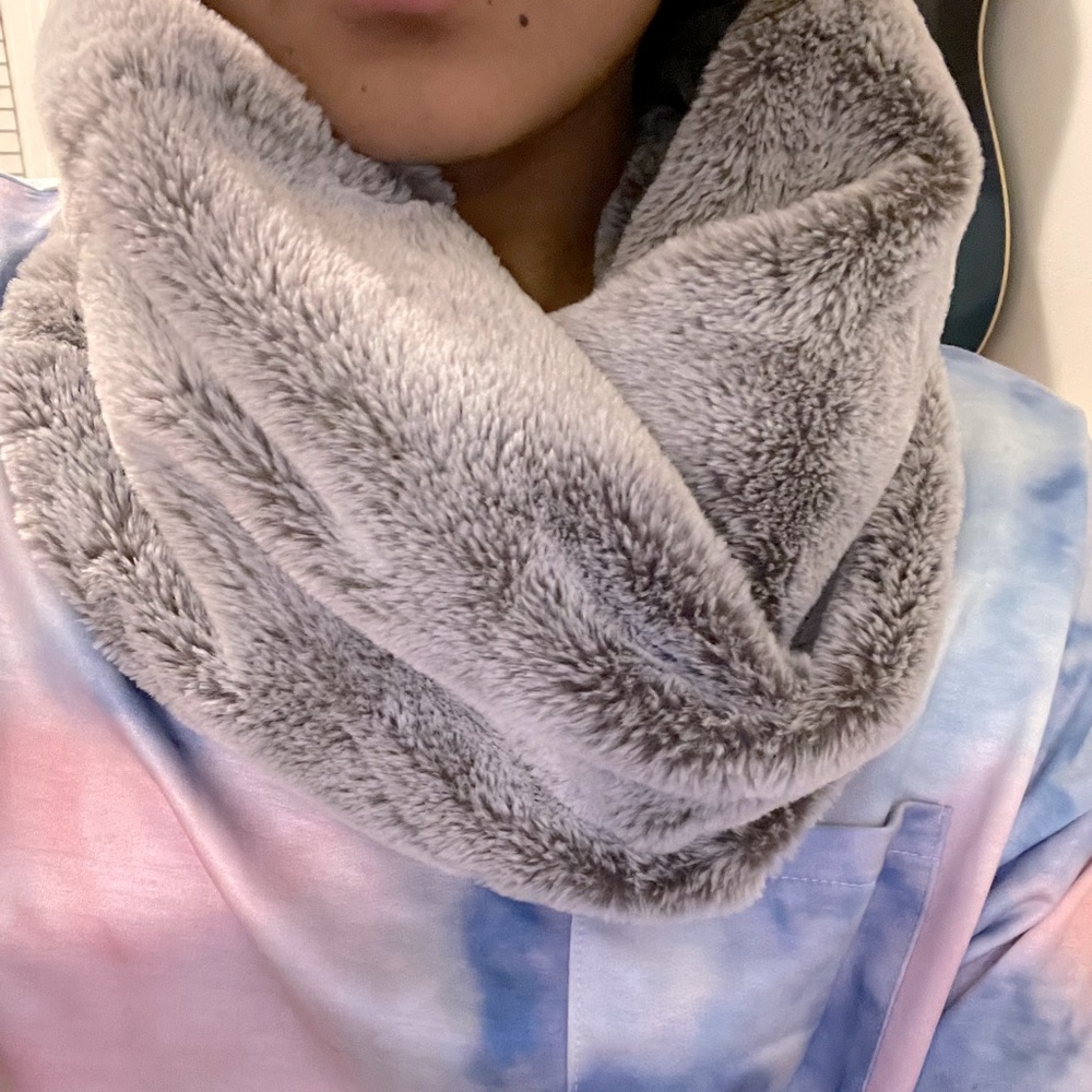 Gray Infinity Scarf